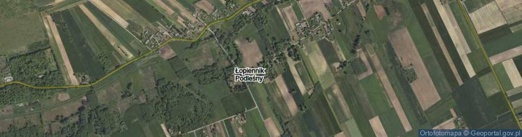 Zdjęcie satelitarne Łopiennik Podleśny ul.